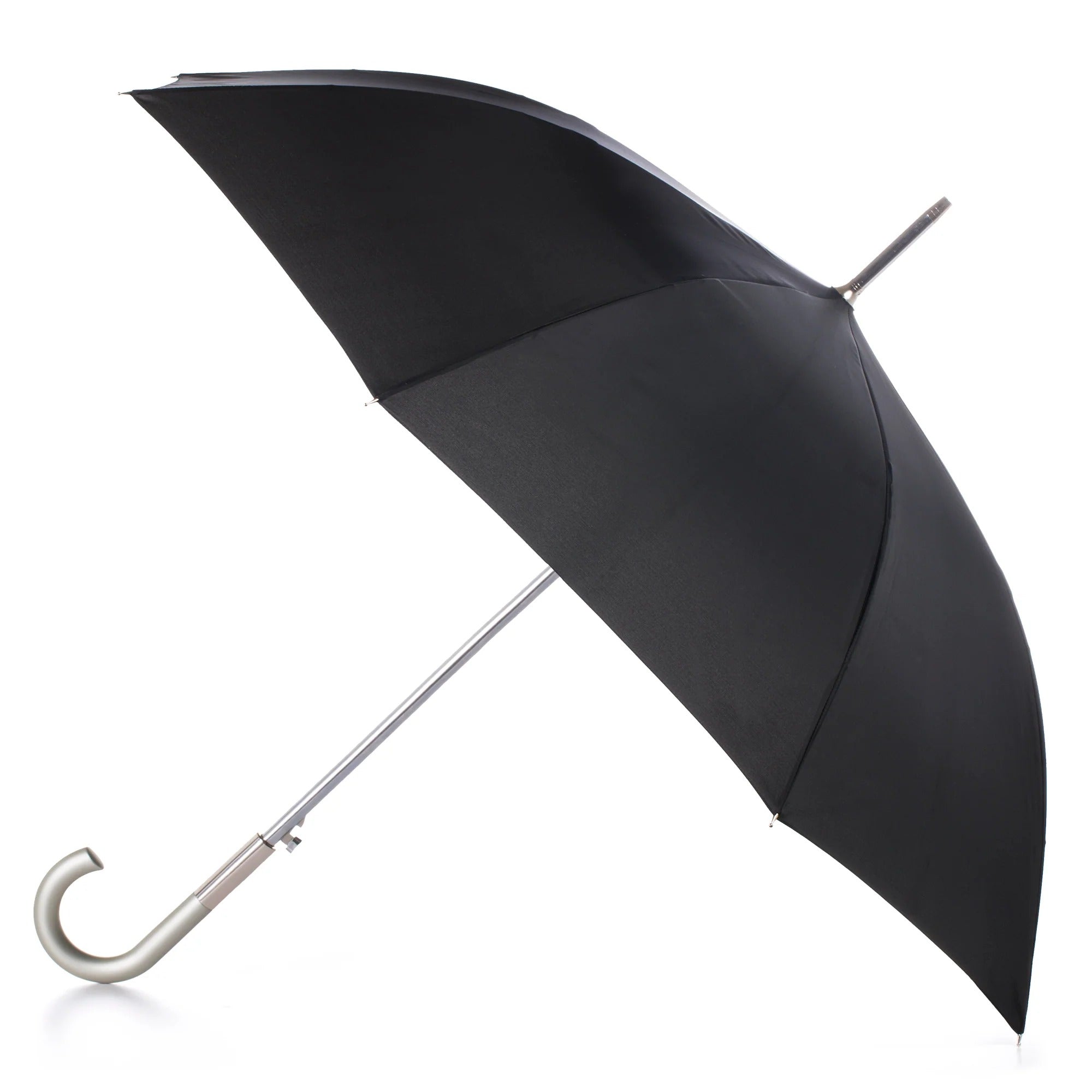 Regenschirm mit gebogenem Griff und langem Griff