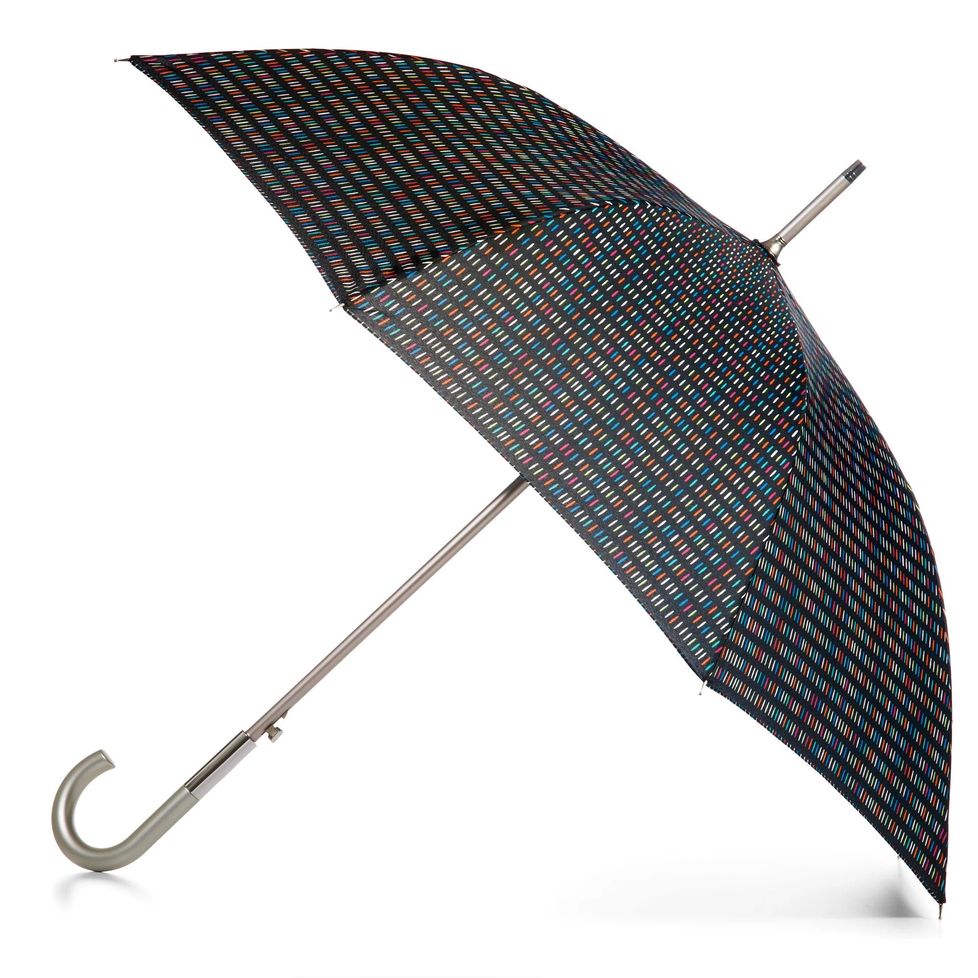 Regenschirm mit gebogenem Griff und langem Griff