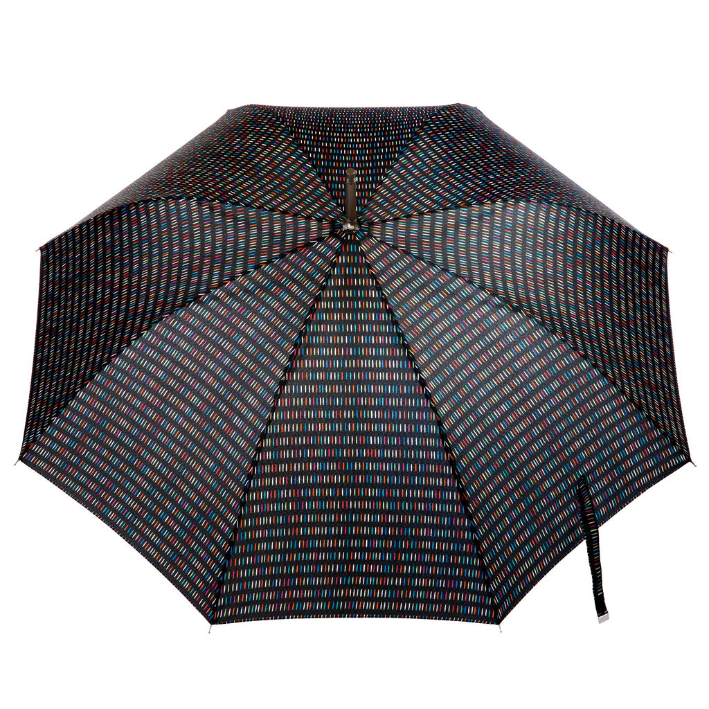 Regenschirm mit gebogenem Griff und langem Griff