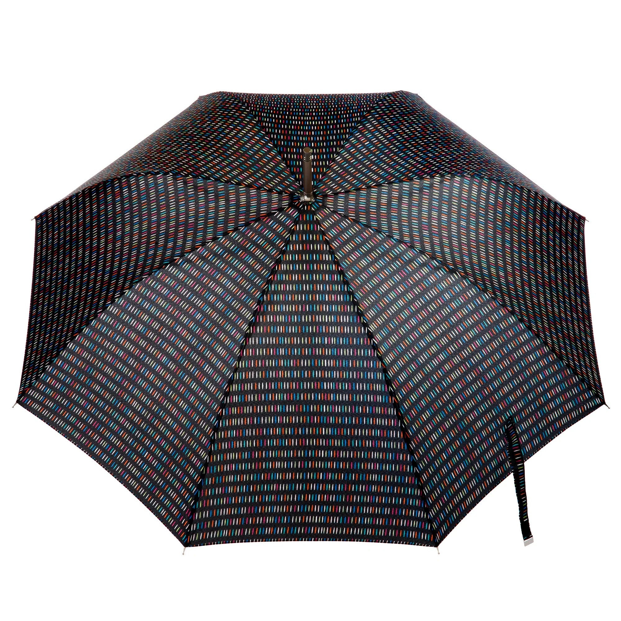 Regenschirm mit gebogenem Griff und langem Griff