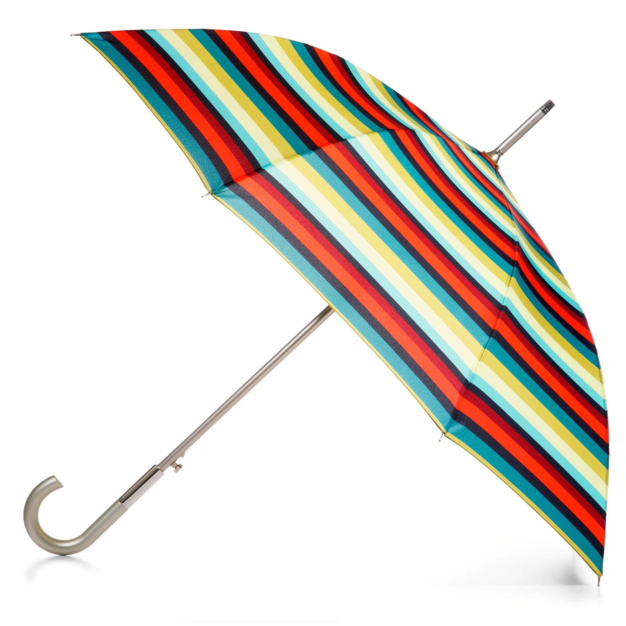 Regenschirm mit gebogenem Griff und langem Griff