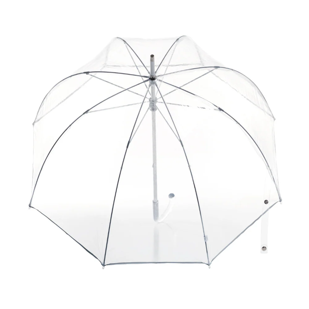 Transparenter Bubble Regenschirm Mit Langem Griff