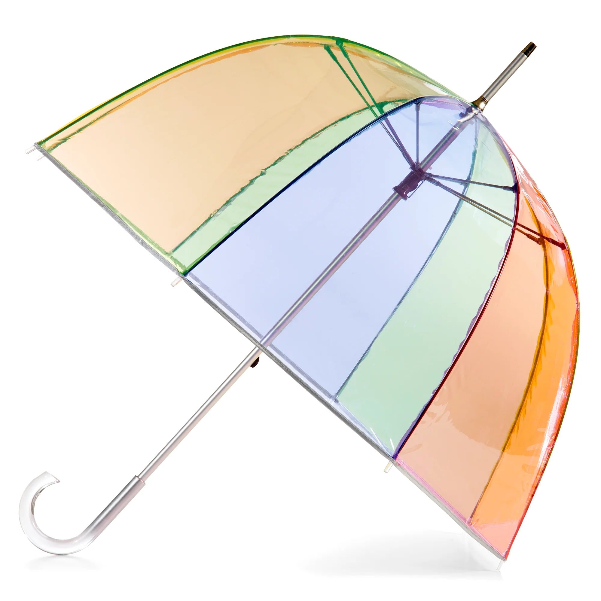 Transparenter Bubble Regenschirm Mit Langem Griff